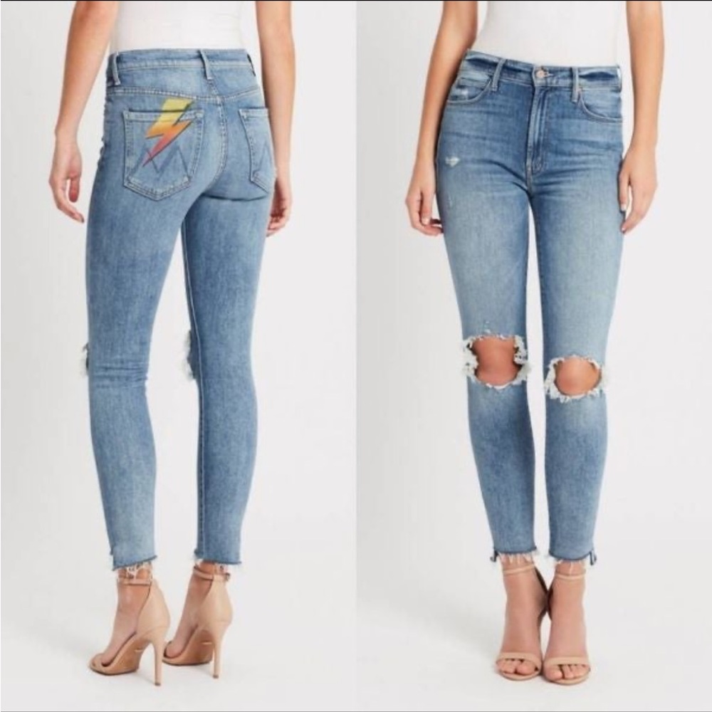The stunner ankle fray MOTHER jeans